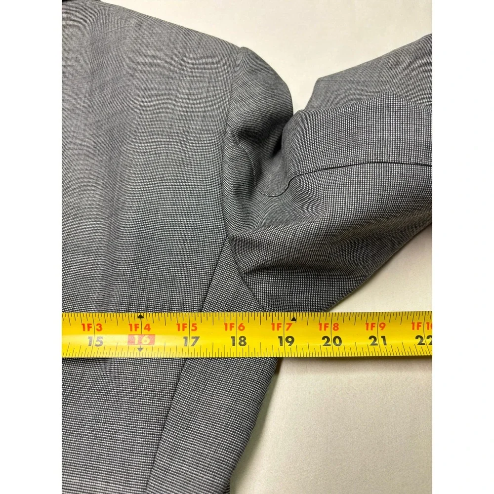 Suitsupply Lazio Slim Fit Blazer Grey Vitale Barberis Canonico Wool Mens 36R 46